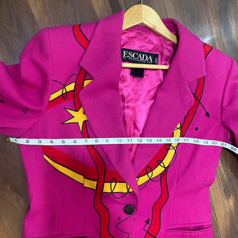 Escada  Color block multi color unique abstract Blazer - Picture 6 of 8